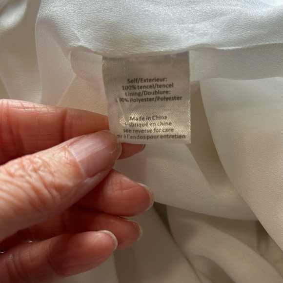 CAROLINE CONSTAS Ruffle Blazer Dress Split Ruffle Sleeve White Revolve Sz XS - Picture 13 of 16